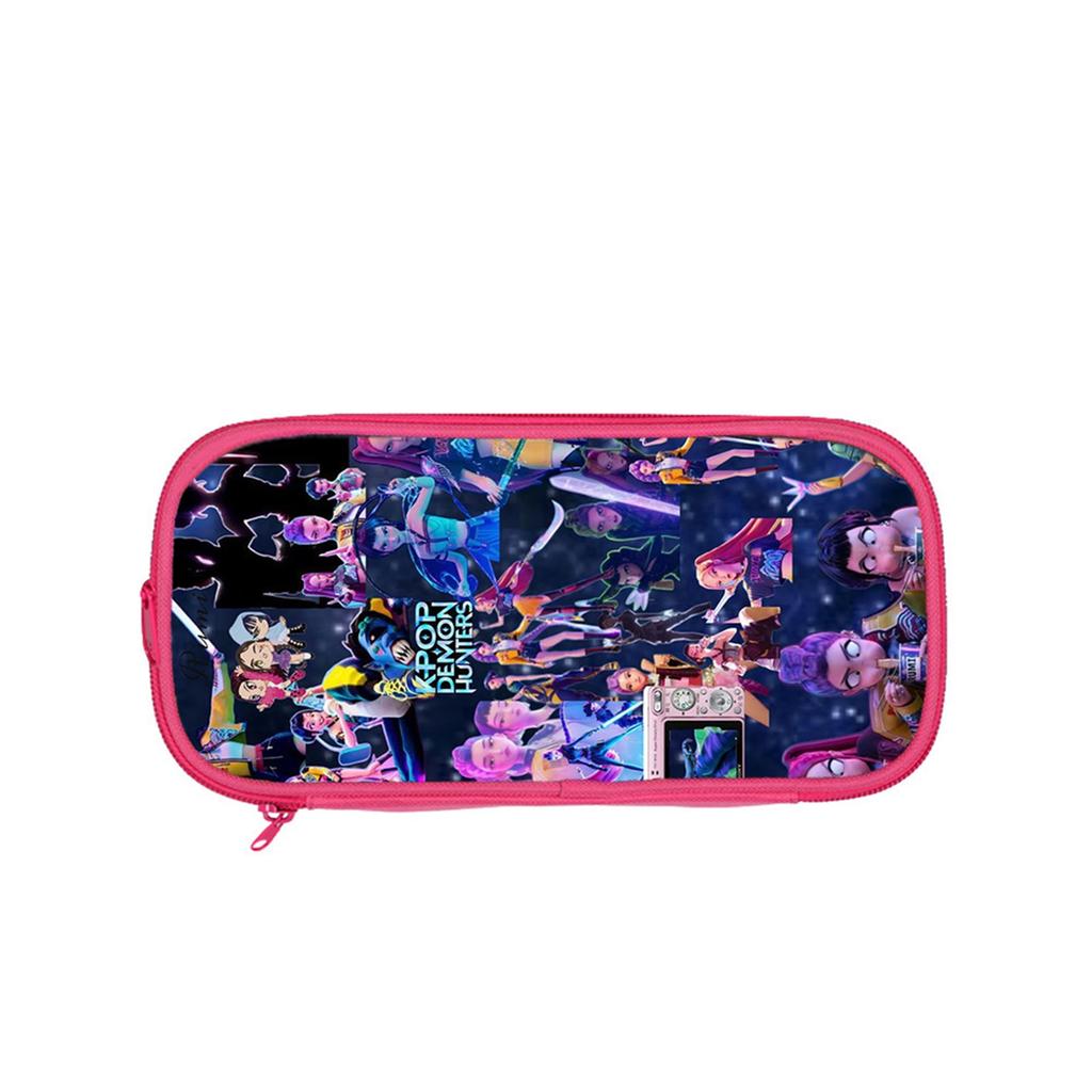 Printed Double-layer Pencil Case Deadpool/ Student Blue Storage Stationery Bag Pencil Bag