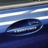 X5 B4 For BMW M 4PCS Car badge For BMW Power Decal Car Door Handle Sticker For BMW X1 X3 X5 X6 M3 M5 M6 E46 E39 E90 E60 E36 E39
