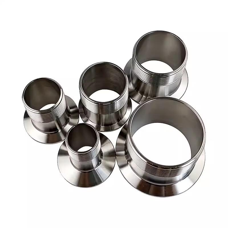 Stainless Steel Sanitary Quick-Install External Thread Clamp Connector
