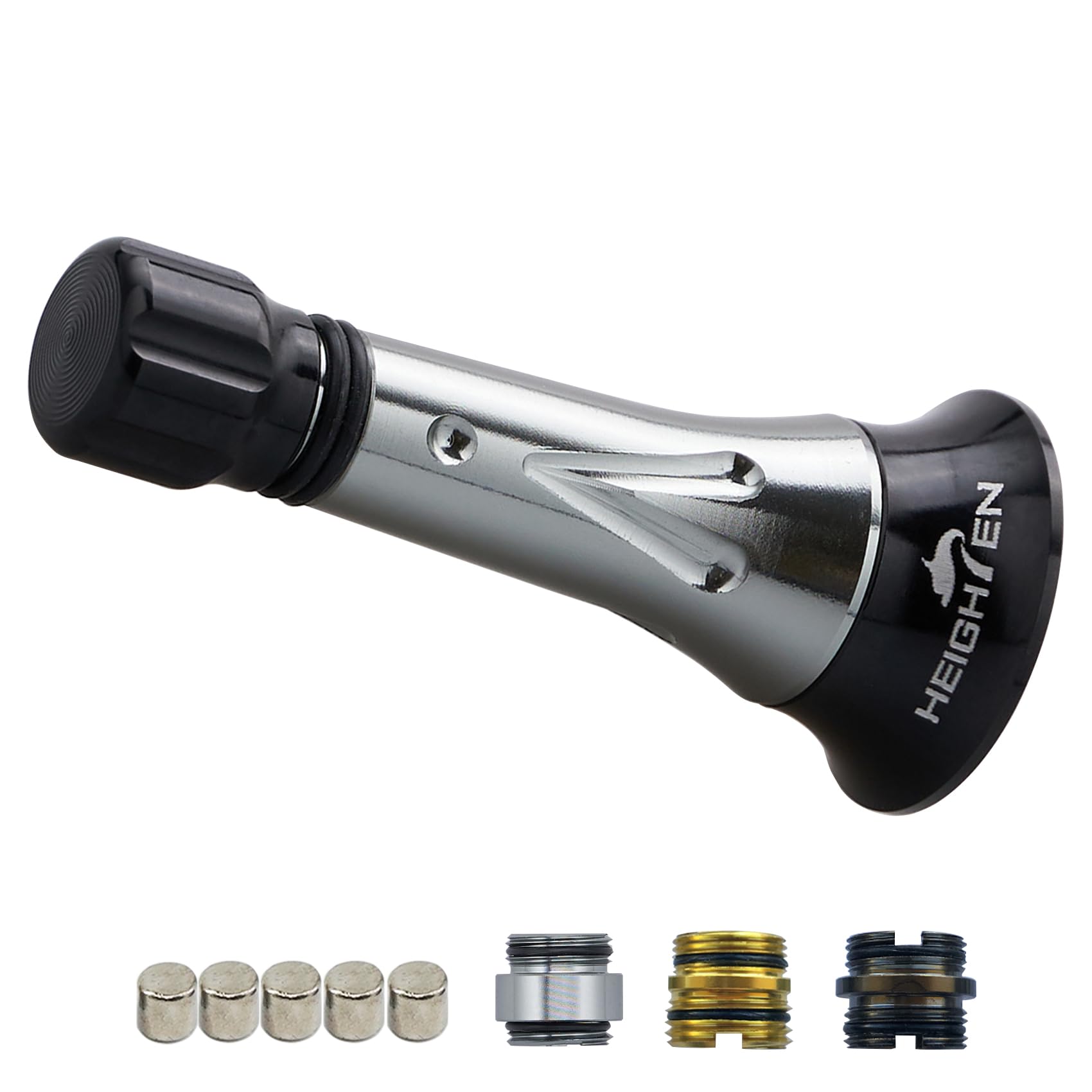 

HEIGHTEN 45mm Reel Stand Custom Balancer for Abu Garcia Spinning Reels Linest (Improved) (Gunmetal & Black) (648)