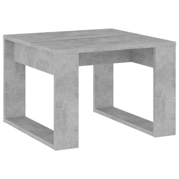 VidaXL Table appoint Gris béton 50x50x35 cm Aggloméré