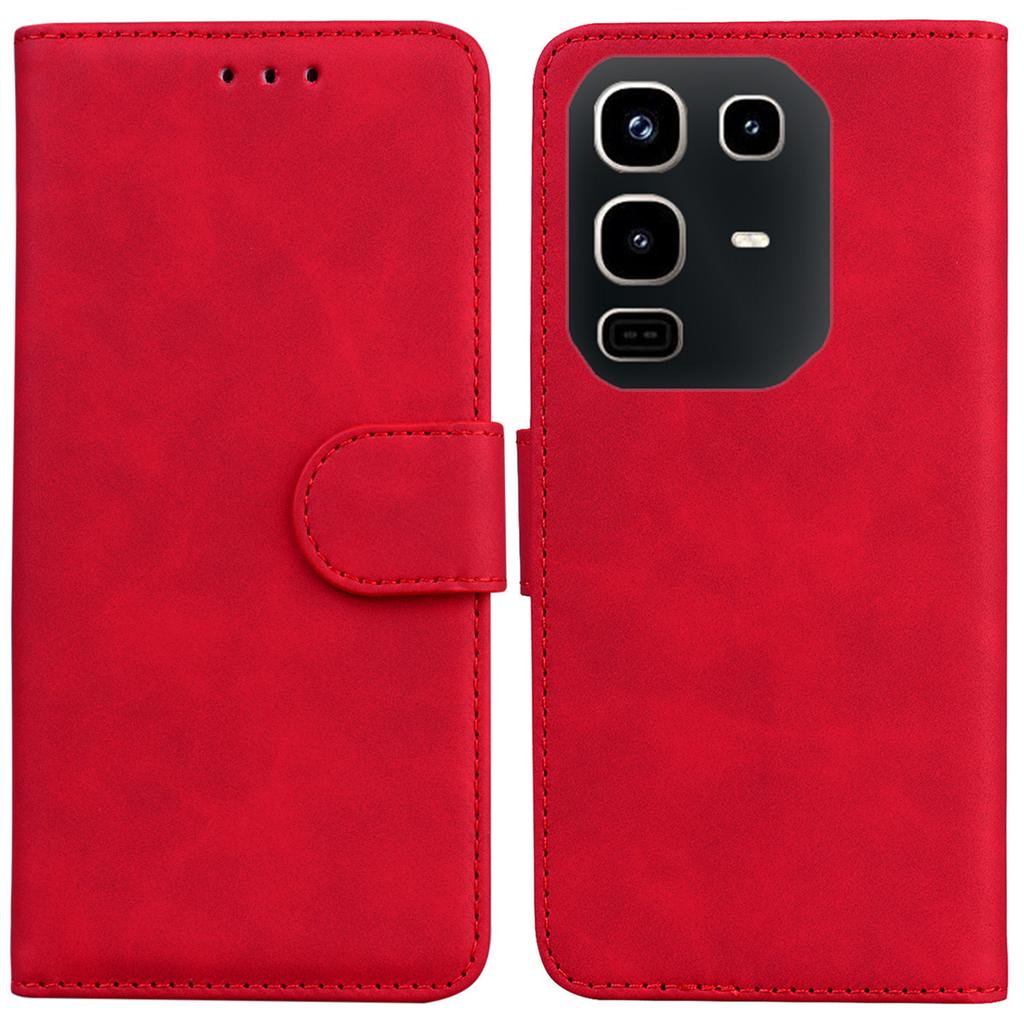 For Infinix Note 50 4G/Note 50 Pro 4G Case Solid Color Leather Wallet Phone Cover