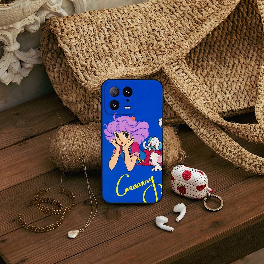 C-Creamy Mami Slim Black Shockproof Phone Case: Snug Fit For Xiaomi 12,11,12S Ultra & Redmi Note 11,10T,9,9A,8Pro,8T,5G