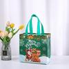 Custom Red Non-Woven Christmas Gift Bag with Logo Printing