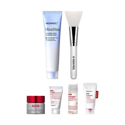 Medipeel Water Tox Wrapping Mask 70ml + Brush + 4 Mini Sets (Tox Cream, Ampoule, Cleansing Oil, Barrier Cream)