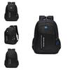 Oxford Cloth Unisex Travel Backpack With Letter Stripe Pattern For Commuting And School Use