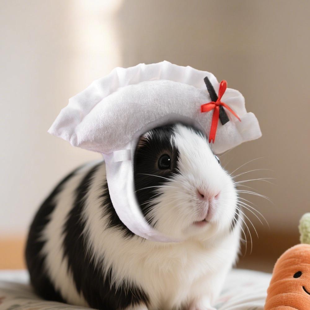 Guochao pet dumpling head cover cat guinea pig cartoon hat cross-dressing photo pet jewelry rabbit dumpling head cover