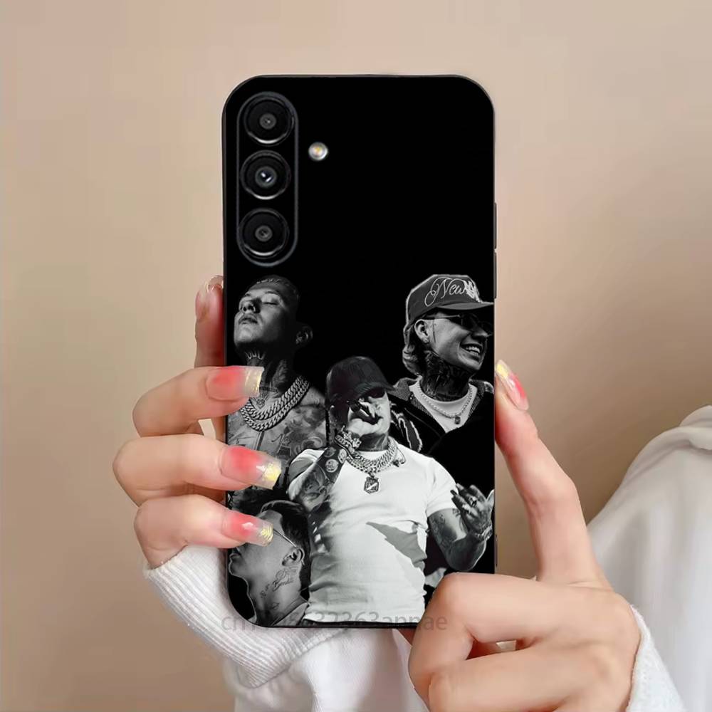 Blessd Rapper Phone Case For Samsung S25,24,23,22,21,S20,Ultra,Plus,FE Black Soft Cover
