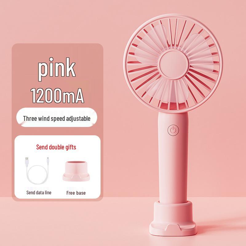 USB Rechargeable Portable Mini Silent Handheld Fan for Dorms and Couples