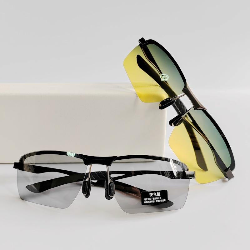 Popular color-changing sunglasses for day and night use, polarized men's driving glasses, fishing glasses, night vision driving sunglasses