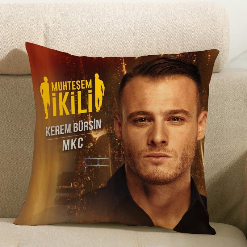 Yeni Gelen Kerem Bursin Yastık Kılıfı Yatak Odası Ev Dekoratif Yastık Kılıfı Kare Fermuarlı Yastık Kılıfları Saten Yumuşak Solmaz