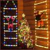 Santa Claus Doll LED Christmas Ladder Light with Remote Indoor & Outdoor Christmas Tree Light Christmas Decor Hanging LED String