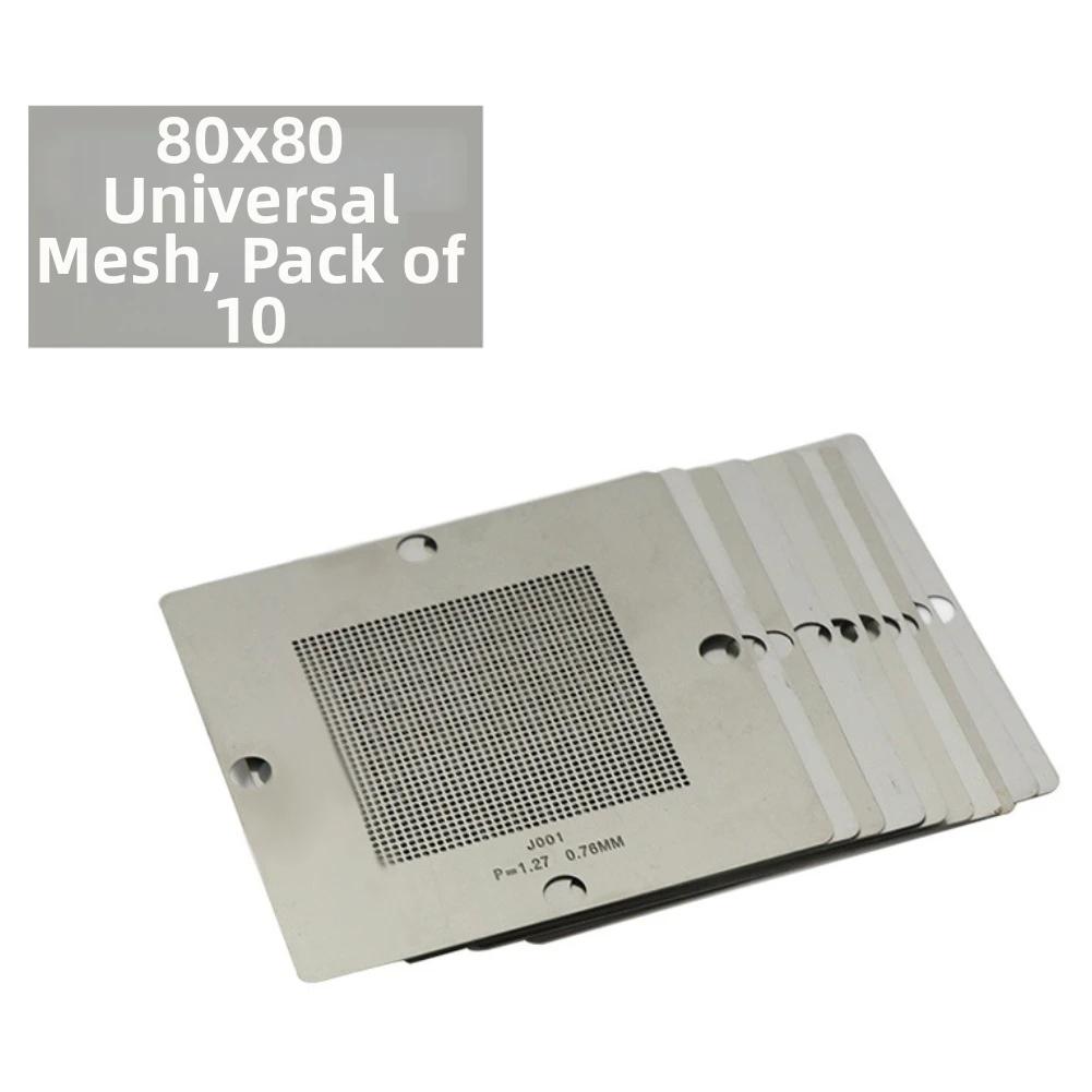 

90x90mm and 80x80mm For BGA Stencil Kit for Solder Ball Placement with 0.3mm to 0.6mm Mesh Sizes and Aluminum Alloy Construction