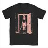 Pastel Goth Anime Horror T-Shirt Featuring Slasher with Creepy Bunny Mask Graphic Short Sleeve Men's T-shirts for Summer Unisex