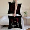 Anime C-Castlevania Cushion Cover Anti-dustmite Pillowcase Invisible Zipper Silky Short Plush Sofa Cushion Cover