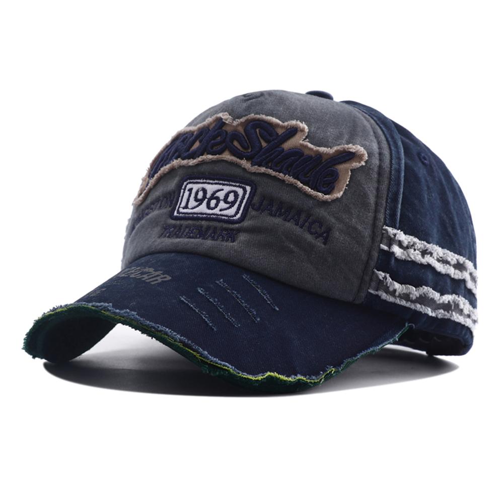 Baseball Cotton Washed Stitching Stitched Embroidered Alphabet School Old Vintage Caps Women Men Adjustable Casual Y2K Hat Hip Hop Urban Street