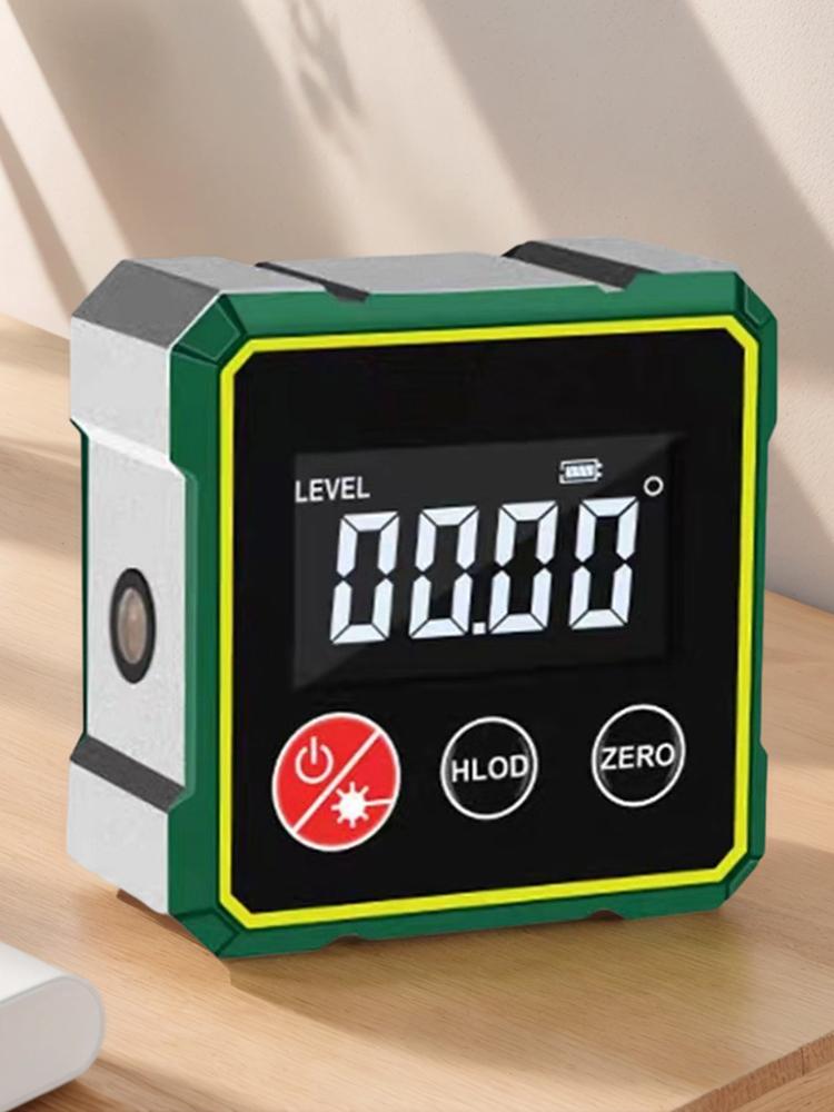 Magnetic Protractor Inclinometer Gauge with LCD Backlight Level Angle Measurement Tool for Construction Carpenter Craftsman Home