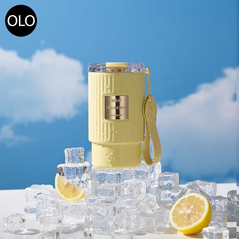 HOLOHOLO Roman Style Insulated Coffee Tumbler with Straw