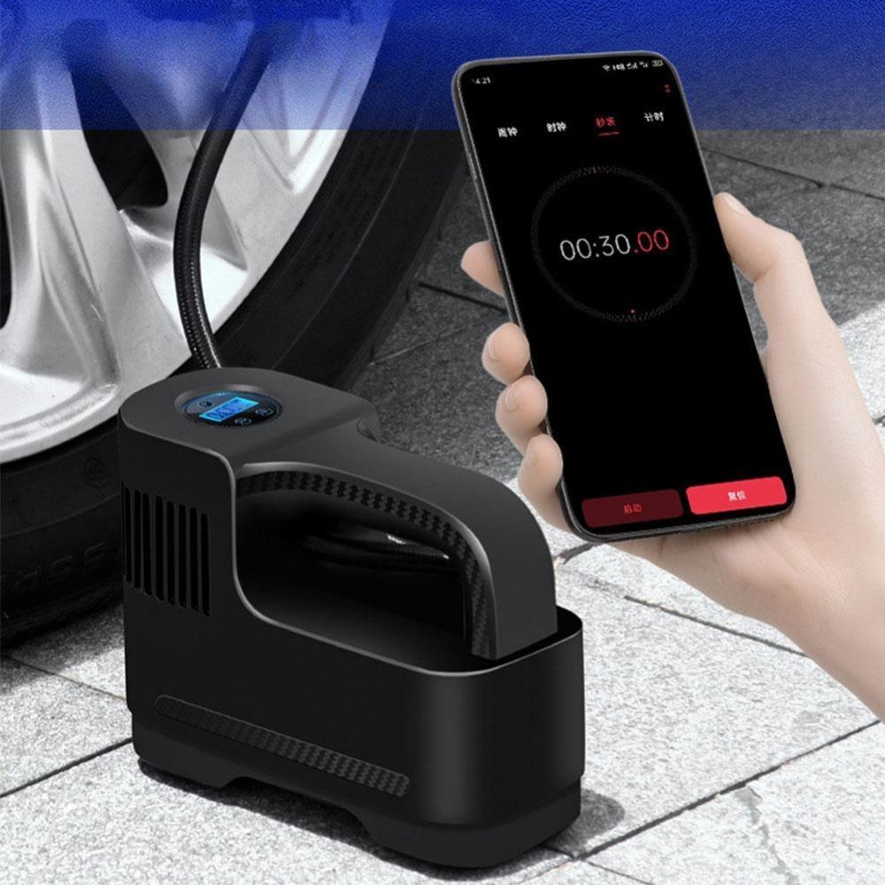 Tragbare drahtlose intelligente Fahrzeugreifen-Luftpumpe Elektrischer Inflator-Kompressor Automobil-Luftpumpe