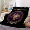 Byzantine Emblem Cozy Customizable Blanket Personalized Name Comfortable For Sofa Couch Office Bed Picnics Four Seasons Multipurpose Versatile