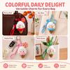 Cute Knitted Lamb Pendant Crochet Cartoon Sheep Doll Zodiac Sheep Gift Backpack Pendant  Bag Decor