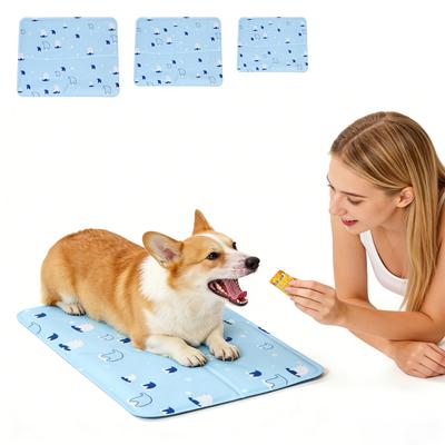 Pet Ice Pad Summer Hydrogel Cool Dog Pad Scratch Resistant  Ice Pad
