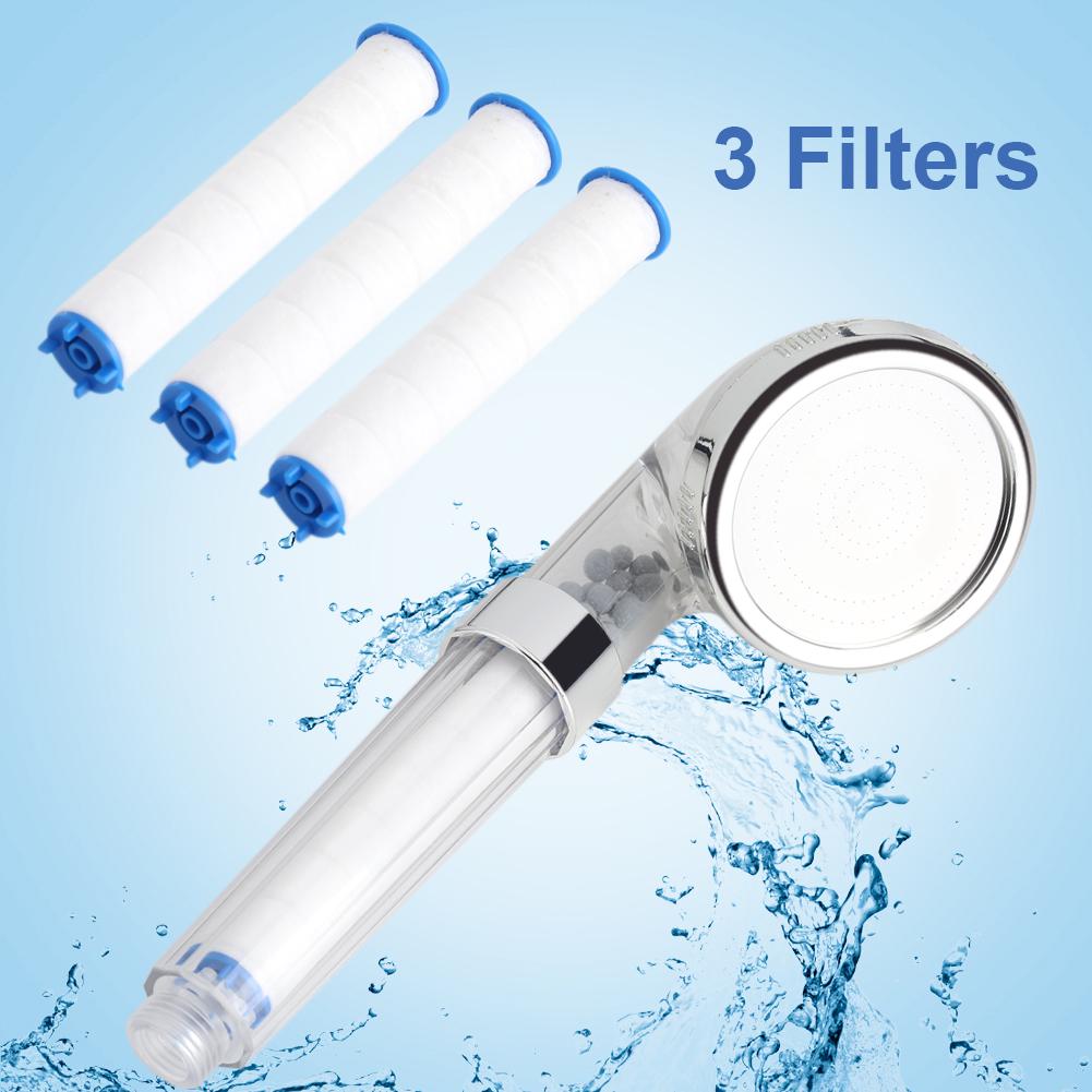 Buy Negative Ions PP Cotton Watersaving Bathroom Shower Head Set with