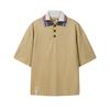 × Kolor Beacon Fashion Minimalist Versatile Polo Shirt Men Tops Wheat-Gold-Brown F11M636105FDK