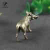 Heavy Brass Wild Boar Statue for Home Decors Retro Figurines Creative Handmade Animal Sculpture Art Bookcase Display Ornaments