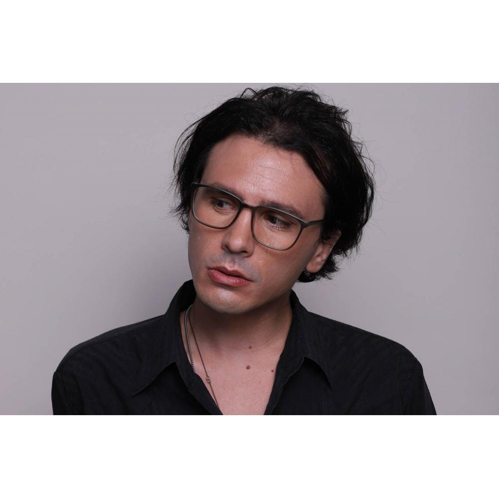 Full Rim Square Transparent Grey Smartbuy Collection Rupperte Cp128b Fashion Unisex Eyeglasses