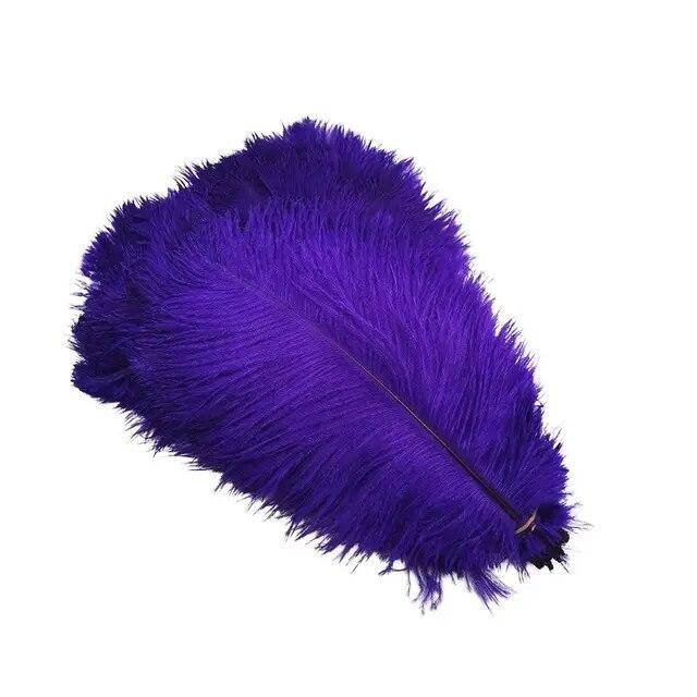 10Pcs Ostrich Feathers Decorative Vase Pluma Wedding Table Centerpieces Carnival Accessories DIY Creative Leisure Craft Supplies