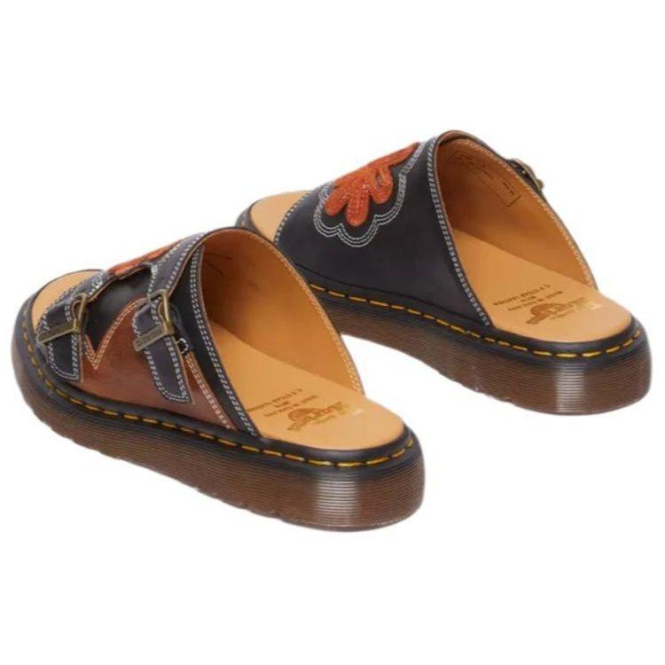 Dr. Martens Simple Versatile Comfortable Slip-Resistant Slide Sandals Unisex Sandals Brown 31719140