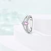 Authentic Copper Metal Metal Valentine's Day Rings Sweet Pink Zircon Princess Bows Designed For Women Ring Romantic High Quality Fine High Quality