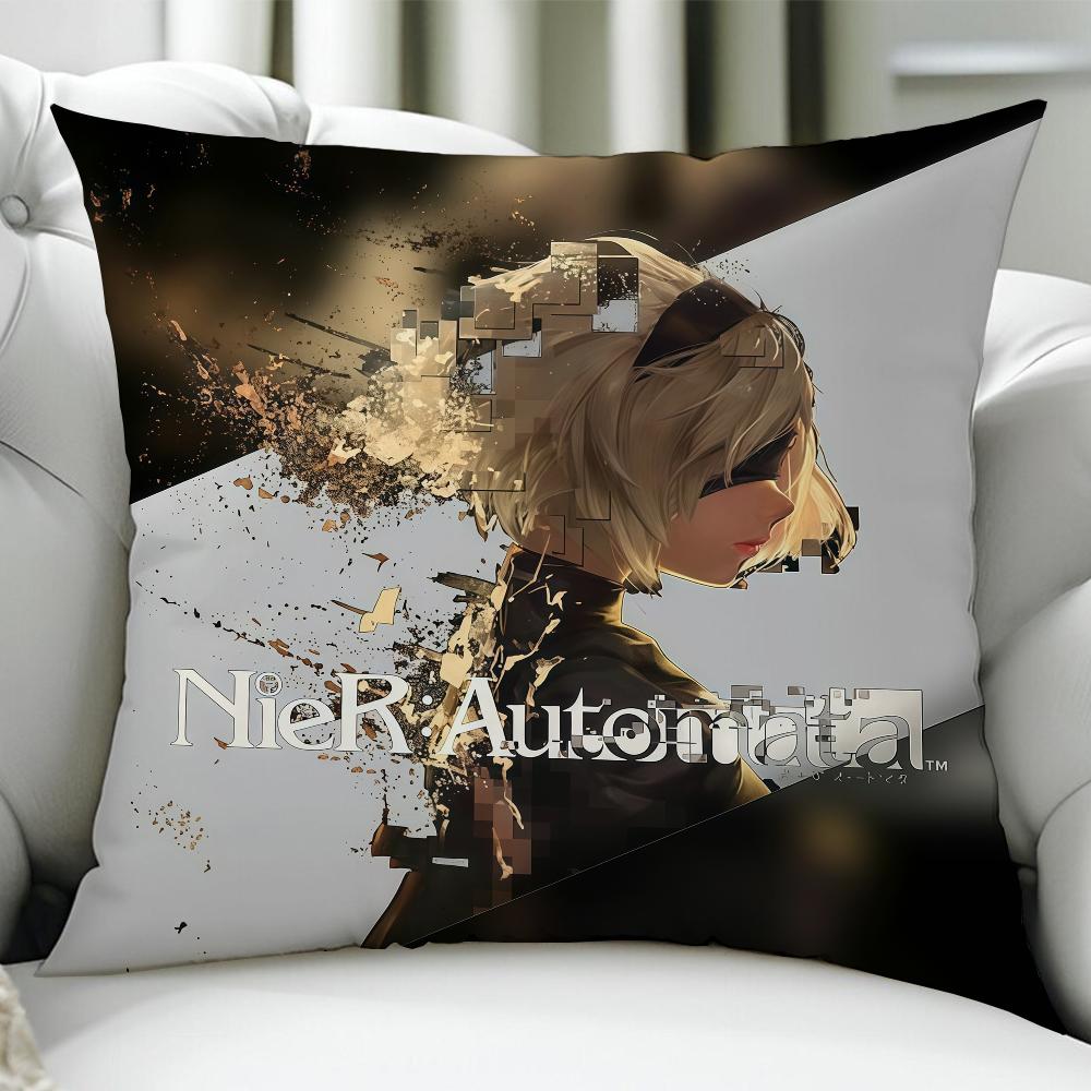 

Game NNieRES EEmil cushion cover Birthday Anniversary Gifts Double Sided Printed Zipper Cushion Cover Soft Skin Bedding 30x30cm