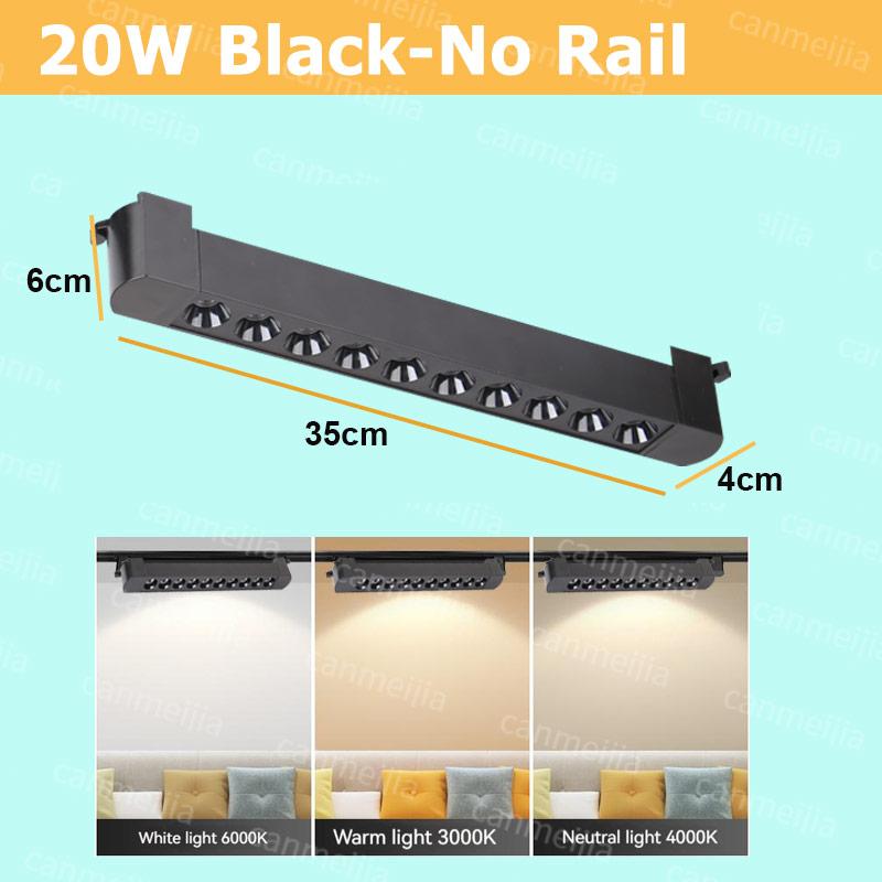 Set Led Magnetic Track Light 110v 220v Track Lamp10W 20W 30W 40W Track Spotlight Lighting Fixture for Home Room Clothing Store