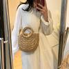 Women New Straw Handbags Woman Handmade Woven Basket Rattan Handbag For Femme Simple All-Match Handbag