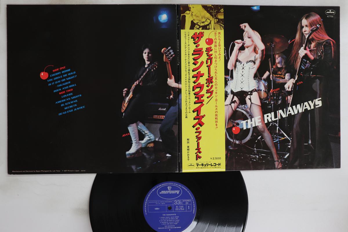 

LP Record RUNAWAYS - Runaways RJ7165 MERCURY 1977 Japan Obi Rock Used