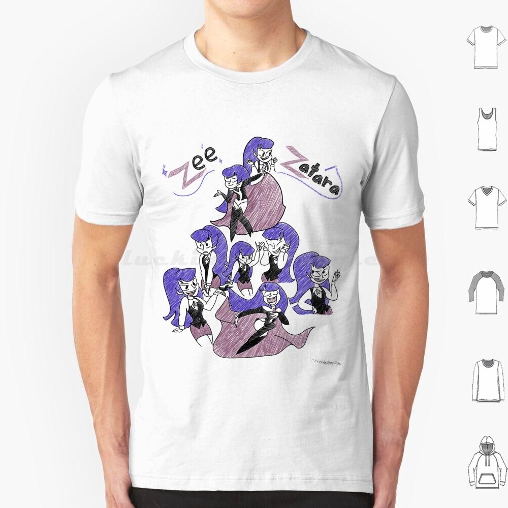 Sketchy Zee Zatara T Shirt Cotton Men Women DIY Print Zee Zatara Comics Zatana Superhero Girls Cartoon Magic Cartoons Magician