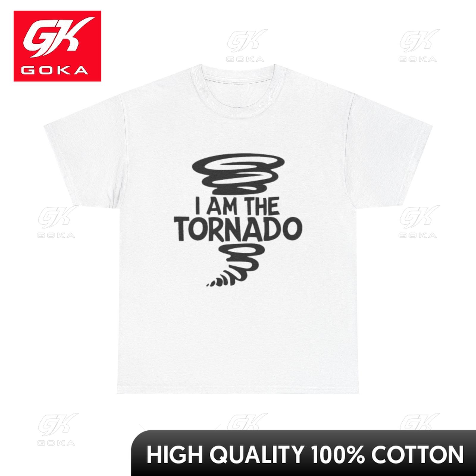 Я - Торнадо Графическая Футболка Смешная Уморительная Унисекс Хлопковая Футболка Тяжелого Качества Цветная Повседневная Футболка Классическая Художественная Веселая Футболка S