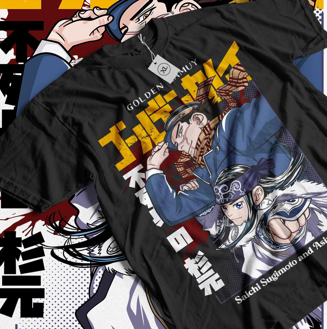 Golden Kamuy T-shirt Koito Schenka Japan Anime Grahic Tee GifT-shirt All Size XL