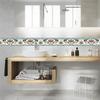 3D-Tapetenbordüren, PVC, selbstklebende, wasserdichte Wandaufkleber, für Wohnzimmer, Badezimmer, Trittlinie, Taille, 3D-Heimdekor-Bordüre
