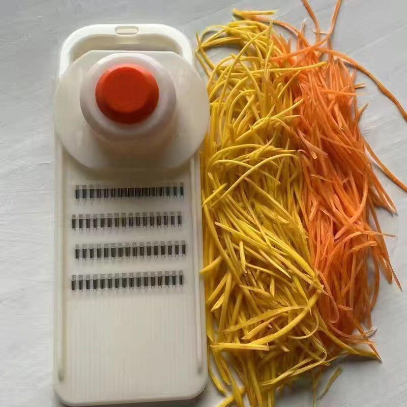 Restaurant-Grade Silk Grater: Vegetable & Julienne Slicer with Anti-Injury Device