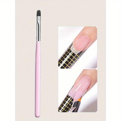 1 Pezzo Pennello Gel per Unghie Penna Pennello Gel per Estensioni Polimeriche Pennello per Gel Costruttore UV Strumenti per Manicure Manico Nero Estensione Unghie in Acrilico