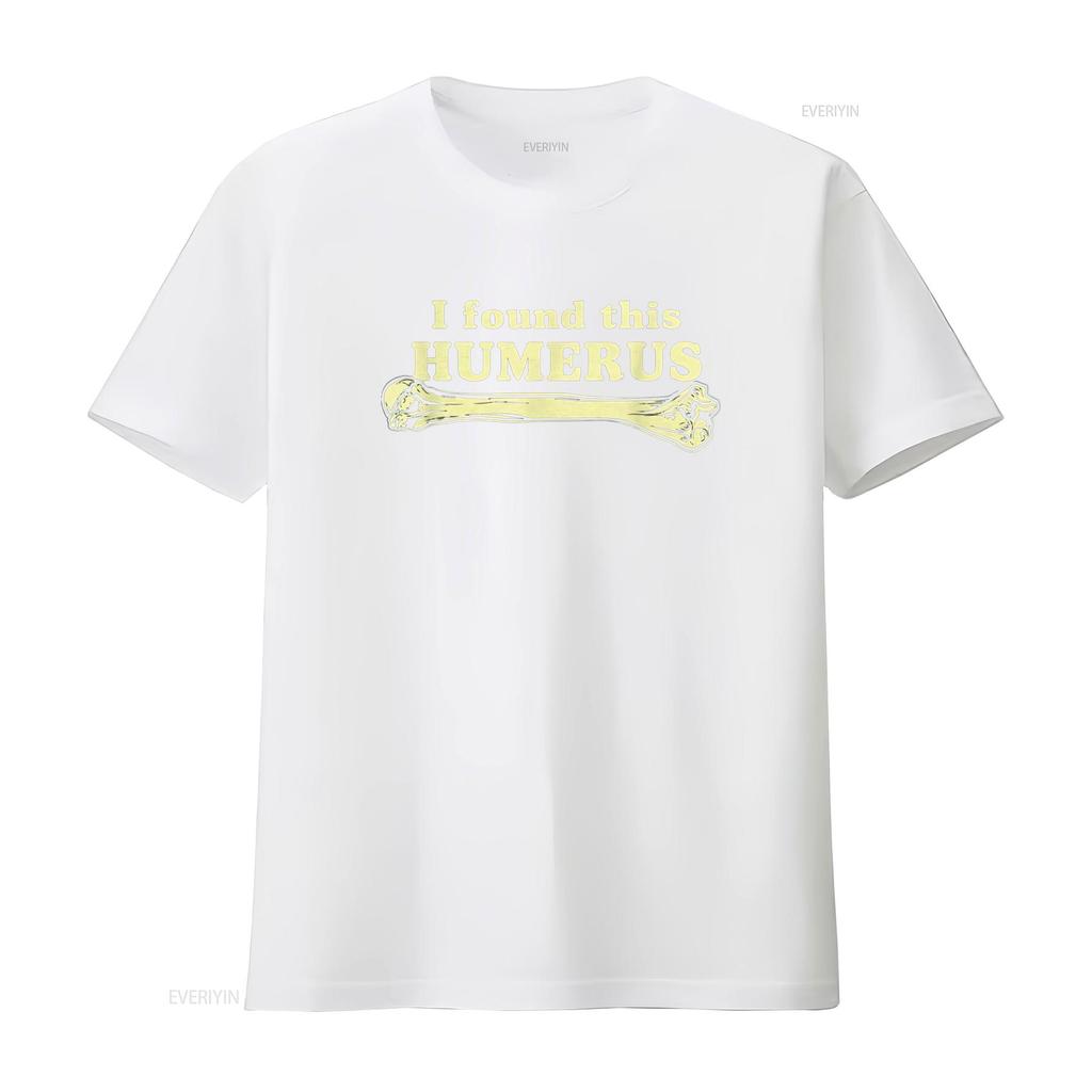 I Found This Humerus Humorous T Shirt vintage Washed Slightly Casual fashion designer clothes Stylish Comfortable streetwear
