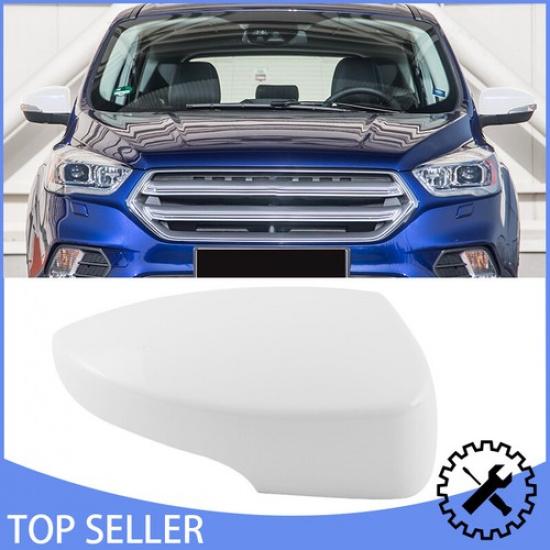RH For Ford Kuga Escape MK2 2013-2019 White Mirror Cover Cap Assembly Right Side