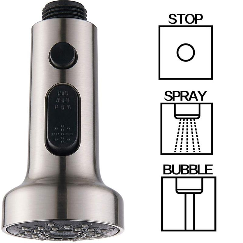 61016 Kitchen Bathroom Tap Faucet Pull Out Shower Head Water Spray Replacement Head Sprinkler Kitchen Accessories