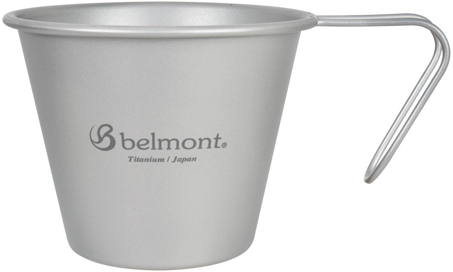 

Titanium Stacking Single Mug 330 Made in Japan Tsubame Sanjo Spinning Lightweight Open Fire Outdoor Camping Climbing Hiking [Belmont] BM-299 серебряный