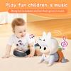 Infant Learn To Crawl Toy Animal Baby Crawling Doll Can Sing Walk Tummy Time Toy with Music Early Learning Education Toy Gift