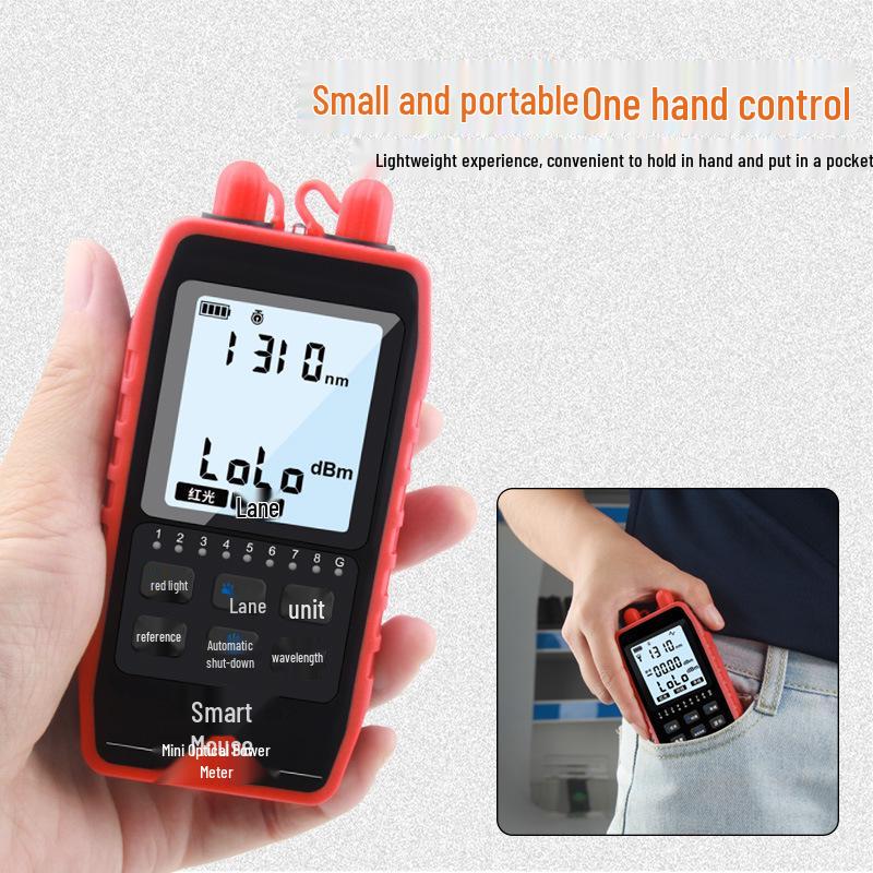 Shrew NF-908L Rechargeable Optical Power Meter & Red Light Pen Fiber Optic Test Tool