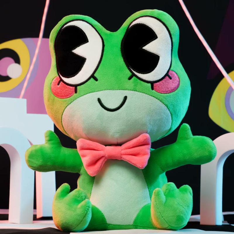 New Ribbit Frog Plush Anime Cute Green Frog Ribbet Peripherals Plush Toy Soft Collection Doll Cosplay Props Gift